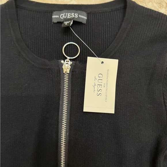 GUESS Logo Tape Zipped Crop Women’s Top. New with Tags - Picture 9 of 10